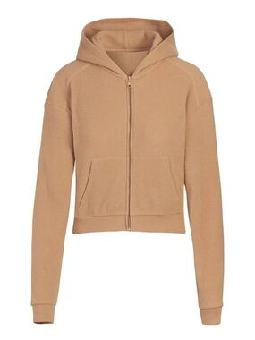 SKIMS Tan Waffle Lounge Hoodie